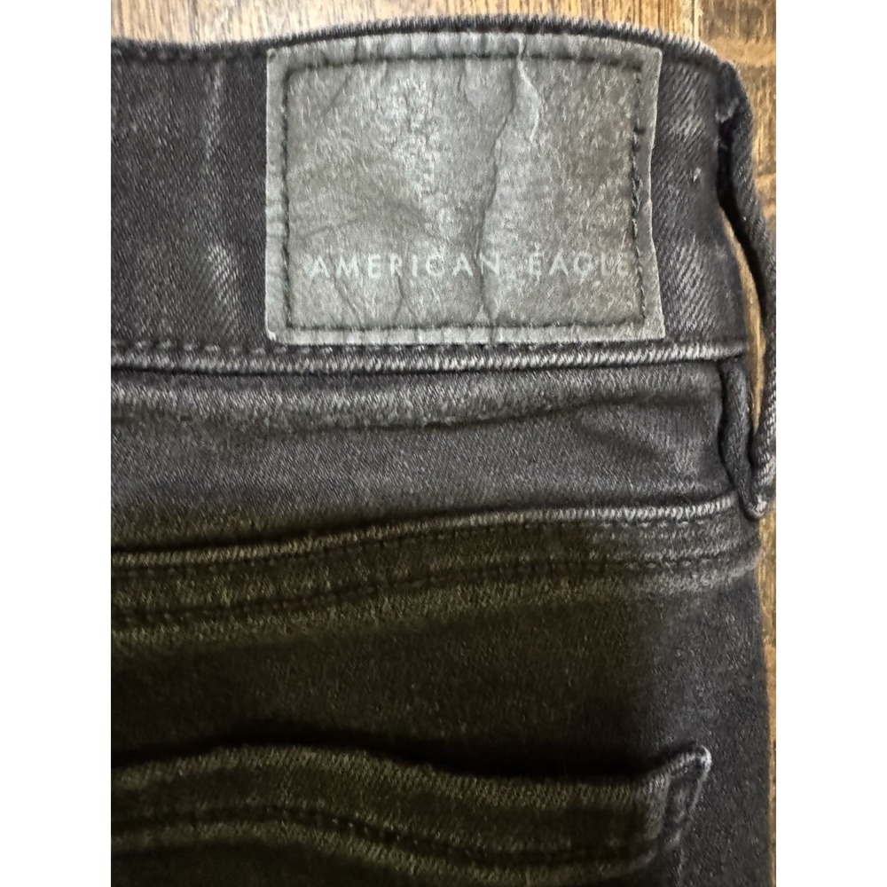 American Eagle Jegging Women's Size 000 Reg Next Level Stretch Black Low Rise - Picture 9 of 10